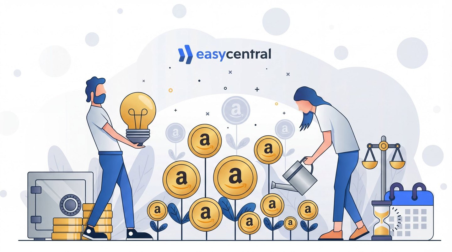 EasyCentral illüstrasyonu: Amazon operasyonlarının planlanması, bütçe yönetimi ve büyüme süreci