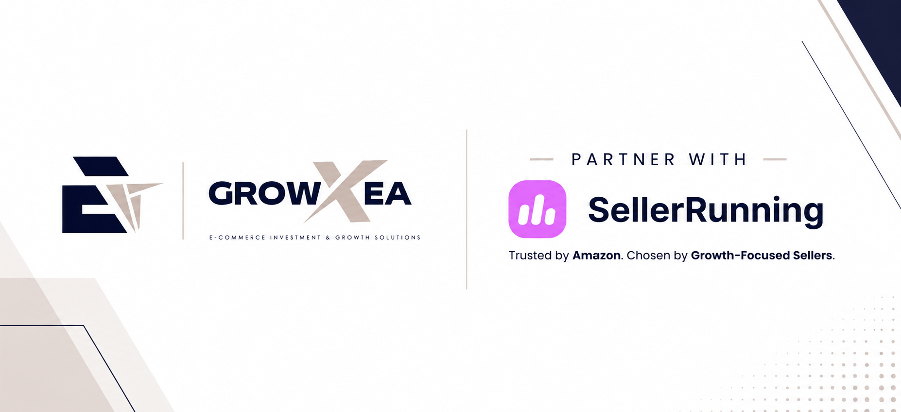 GrowXea ve SellerRunning partnerliği görseli